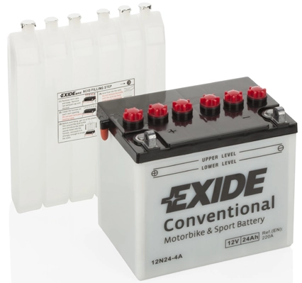 Starter Battery EXIDE Bike Conventional 12N24-4A