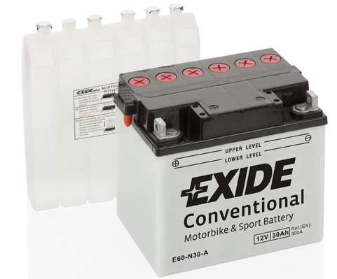 Starter Battery EXIDE Bike Conventional E60-N30-A