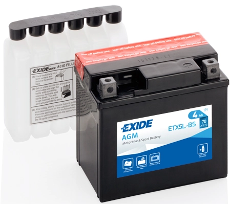 Starter Battery EXIDE AGM ETX5L-BS