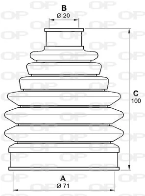 ELRING 332.870 Full Gasket Kit, engine