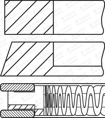 GOETZE ENGINE 08-447000-00 Piston Ring Kit