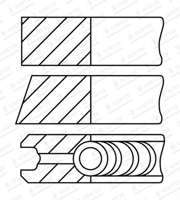 GOETZE ENGINE 08-432000-00 Piston Ring Kit