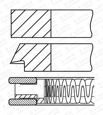 GOETZE ENGINE 08-448500-00 Piston Ring Kit