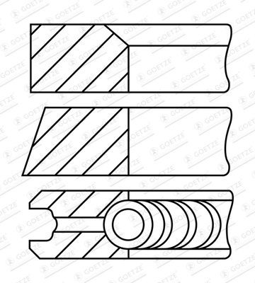 GOETZE ENGINE 08-450700-00 Piston Ring Kit