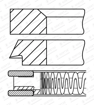 GOETZE ENGINE 08-424500-00 Piston Ring Kit