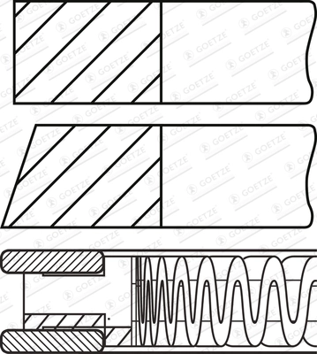 GOETZE ENGINE 08-440500-00 Piston Ring Kit