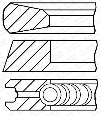 GOETZE ENGINE 08-437500-00 Piston Ring Kit