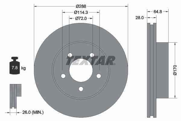 Brake Disc PRO+ 92119705