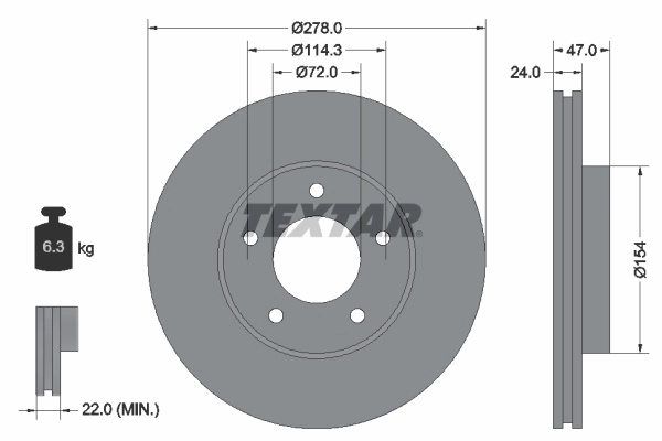 Brake Disc PRO 92146503