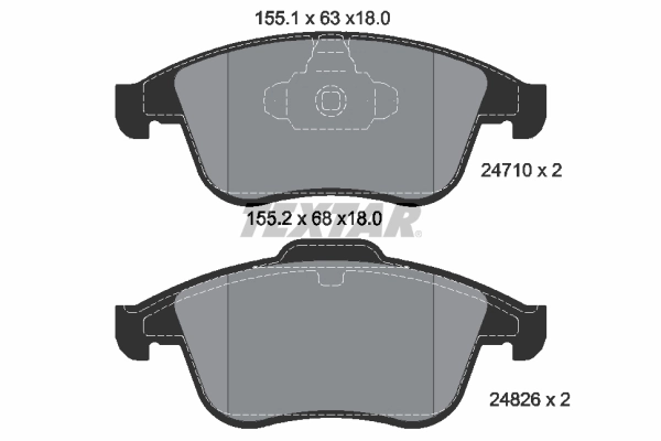 Brake Pad Set, disc brake Q+ 2471001