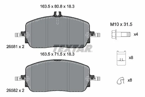 Brake Pad Set, disc brake Q+ 2658101