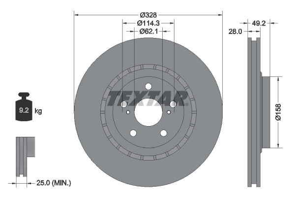 Brake Disc PRO+ 92259405