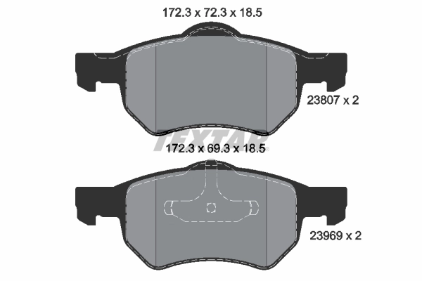 Brake Pad Set, disc brake Q+ 2380701