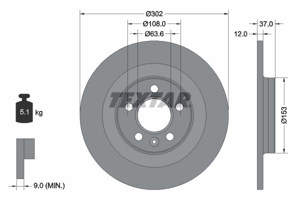 Brake Disc PRO 92304703