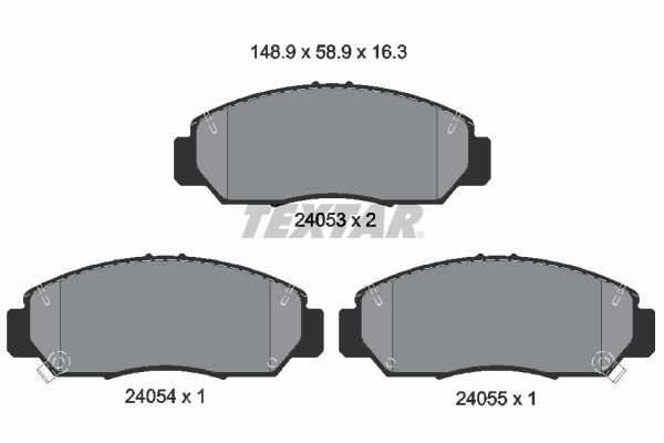 Brake Pad Set, disc brake 2405301