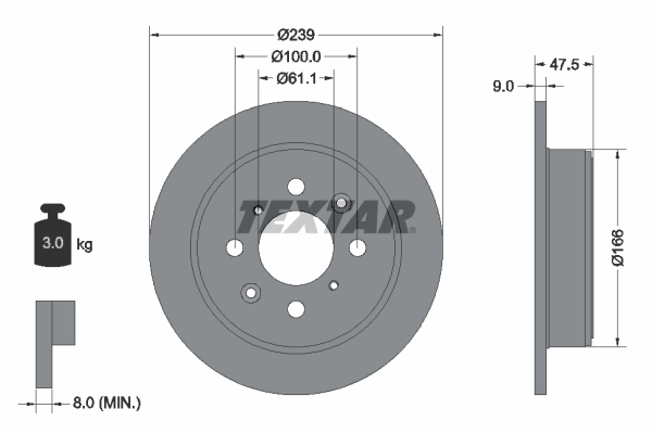 Brake Disc PRO 92077903