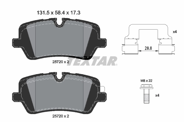 Brake Pad Set, disc brake Q+ 2572001