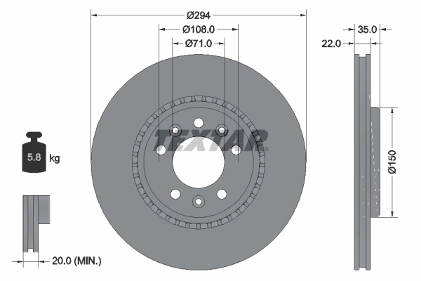 Brake Disc PRO 92287103