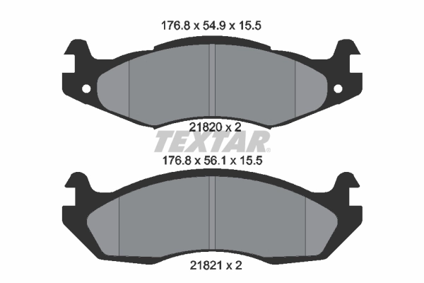 Brake Pad Set, disc brake 2182001