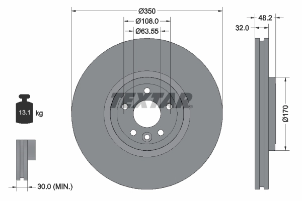 Brake Disc PRO+ 92308205