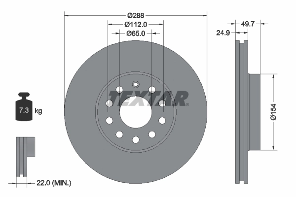 Brake Disc PRO+ 92120805