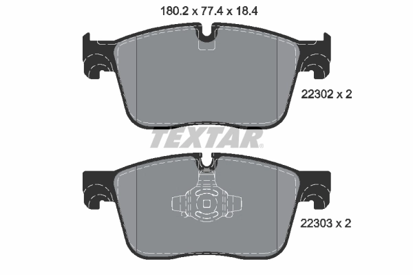 Brake Pad Set, disc brake Q+ 2230201