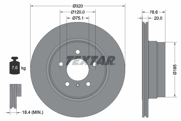 Brake Disc PRO 92161103