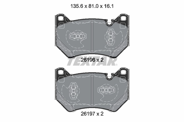 Brake Pad Set, disc brake 2619601