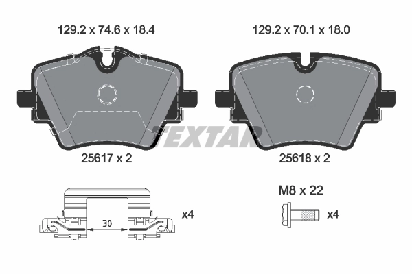 Brake Pad Set, disc brake 2561703