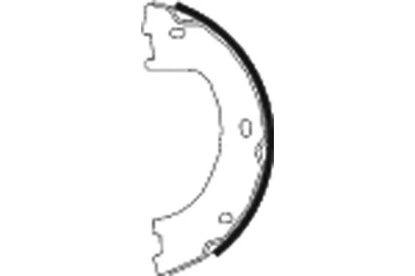 Brake Shoe Set, parking brake 91069000