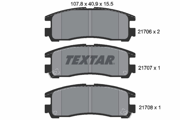 Brake Pad Set, disc brake 2170602