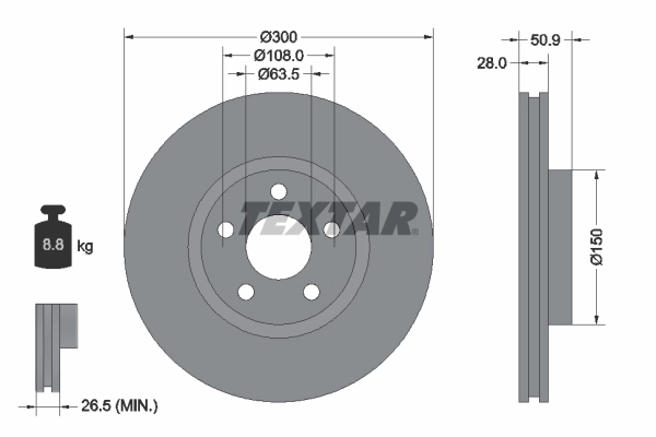 Brake Disc PRO+ 92283105