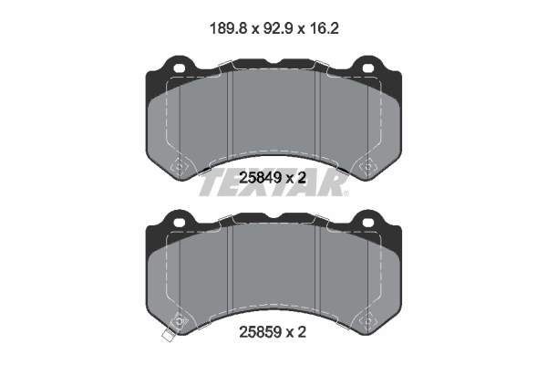 Brake Pad Set, disc brake 2584901
