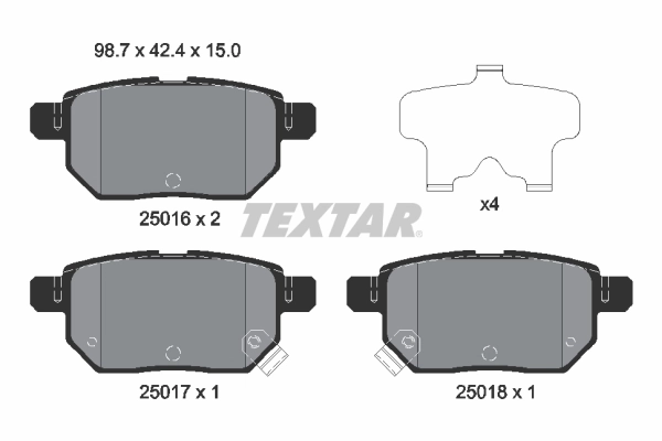 Brake Pad Set, disc brake 2501601