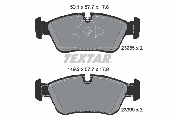 Brake Pad Set, disc brake Q+ 2393501