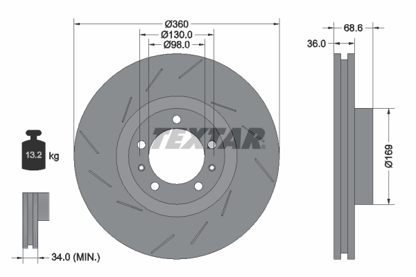 Brake Disc PRO+ 92214005