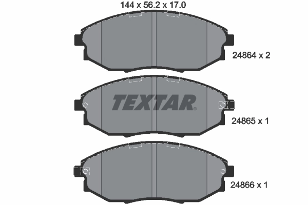 Brake Pad Set, disc brake 2486401