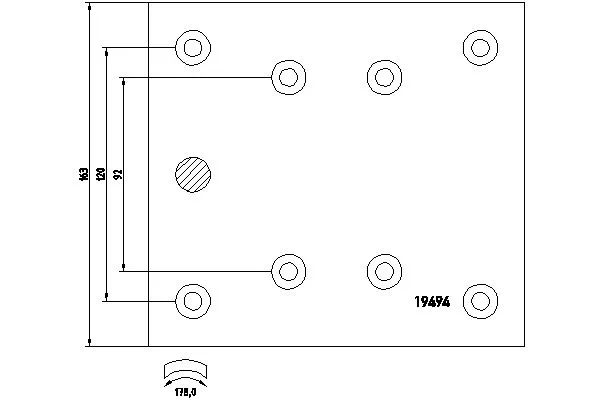 Brake Lining Kit, drum brake 1949402