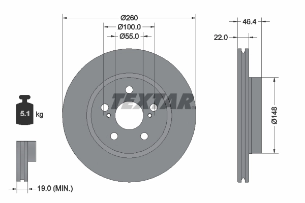 Brake Disc PRO 92345403