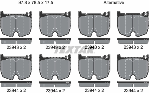 Brake Pad Set, disc brake Q+ 2394301