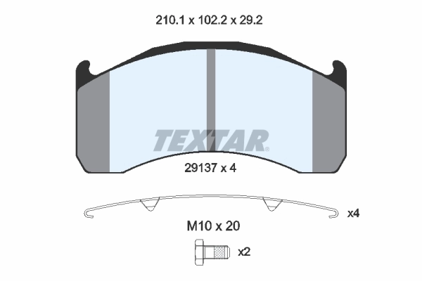 Brake Pad Set, disc brake 2913706