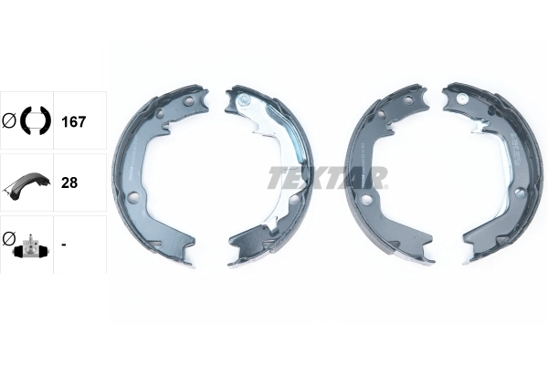 Brake Shoe Set, parking brake 91068500