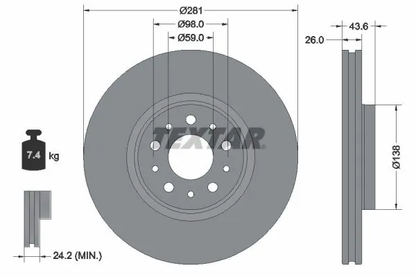 Brake Disc PRO 92349303
