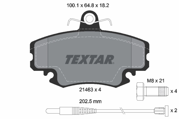 Brake Pad Set, disc brake Q+ 2146304