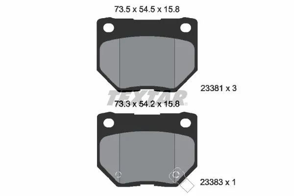 Brake Pad Set, disc brake 2338102