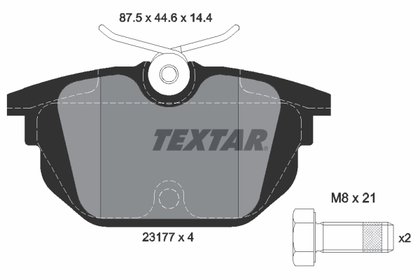 Brake Pad Set, disc brake 2317703