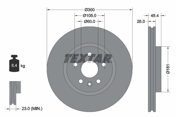 Brake Disc PRO+ 92277205