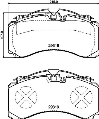 Brake Pad Set, disc brake 2931801