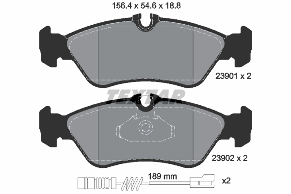 Brake Pad Set, disc brake Q+ 2390101