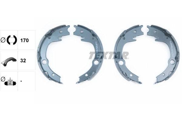 Brake Shoe Set, parking brake 91063200